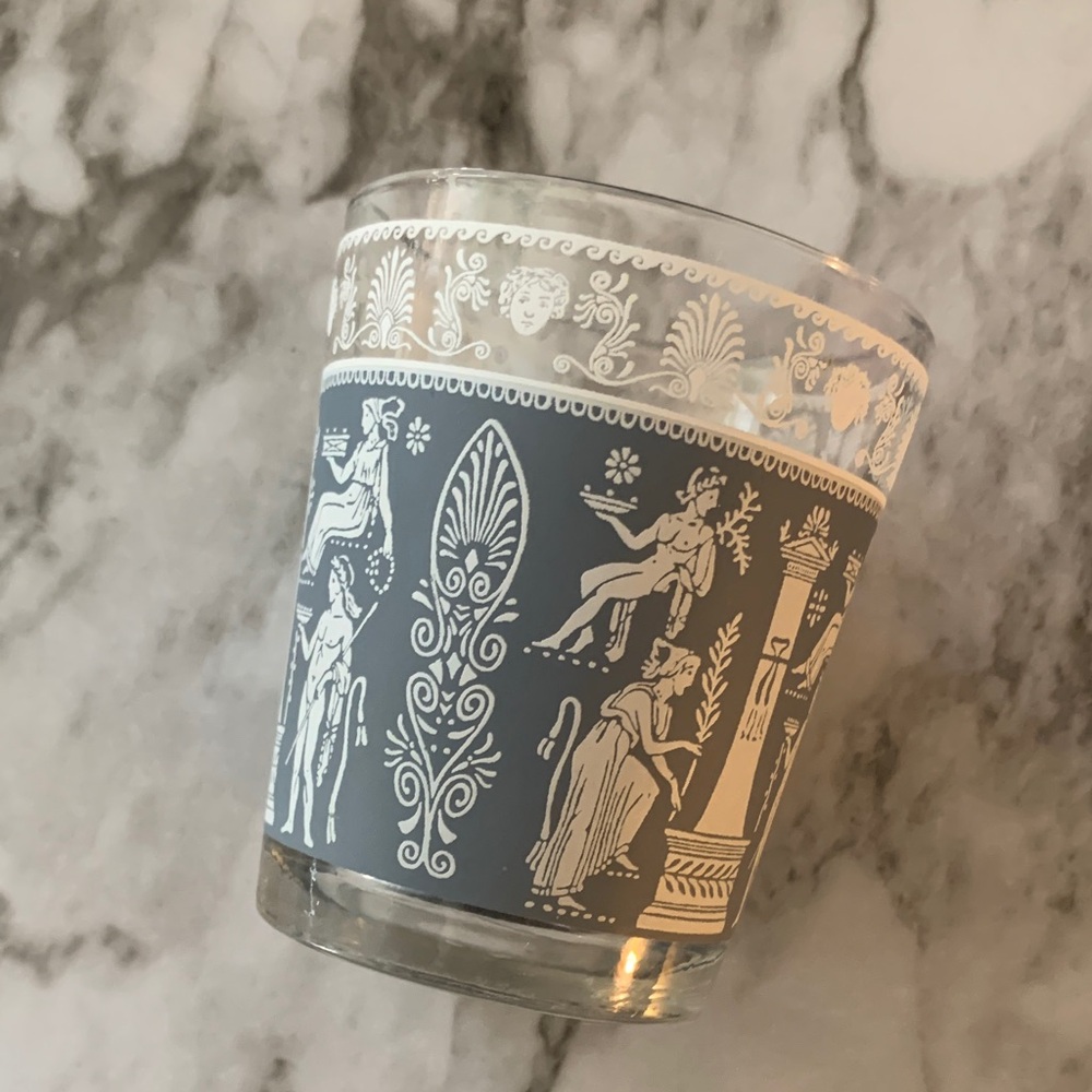 Vintage Hellenic Wedgewood Glass with Greek Motifs